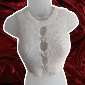 Beautiful fuzzy crop top